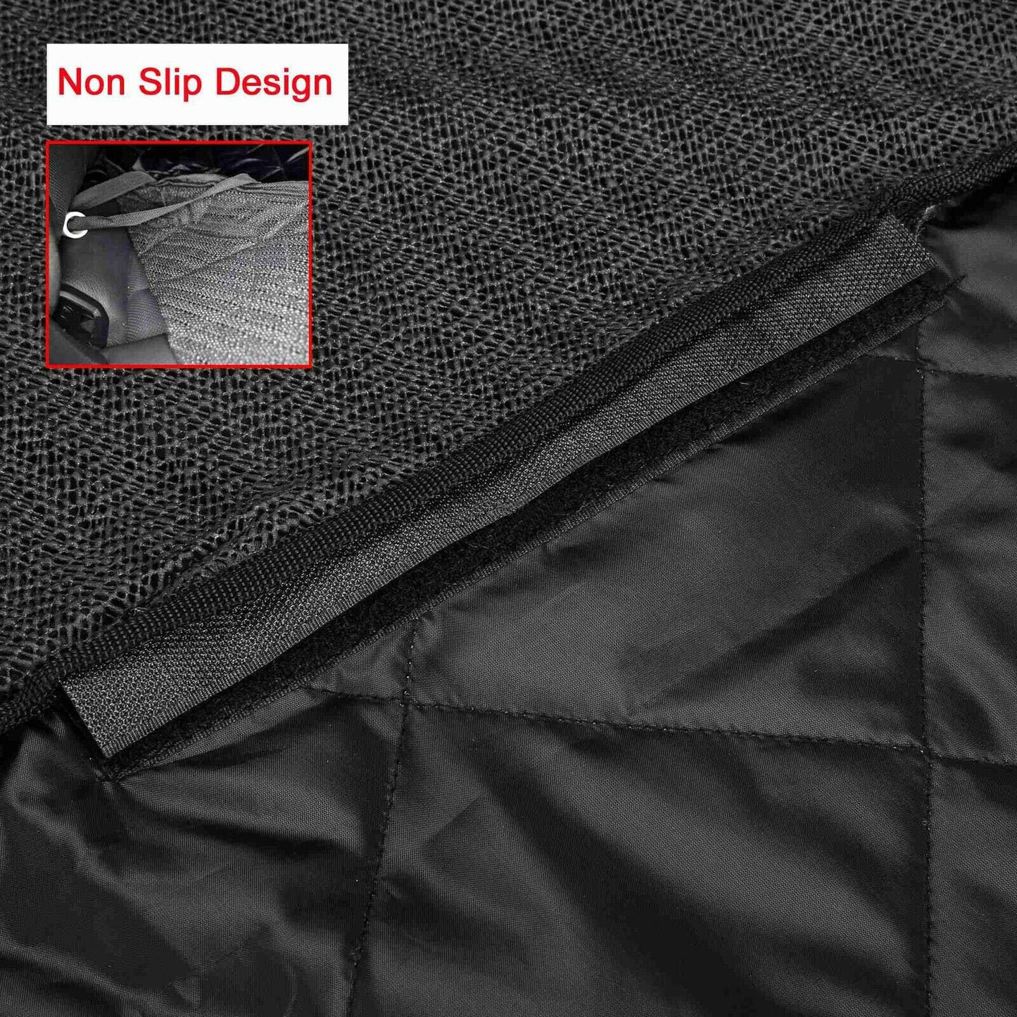 Waterproof car protective rear seat cover.