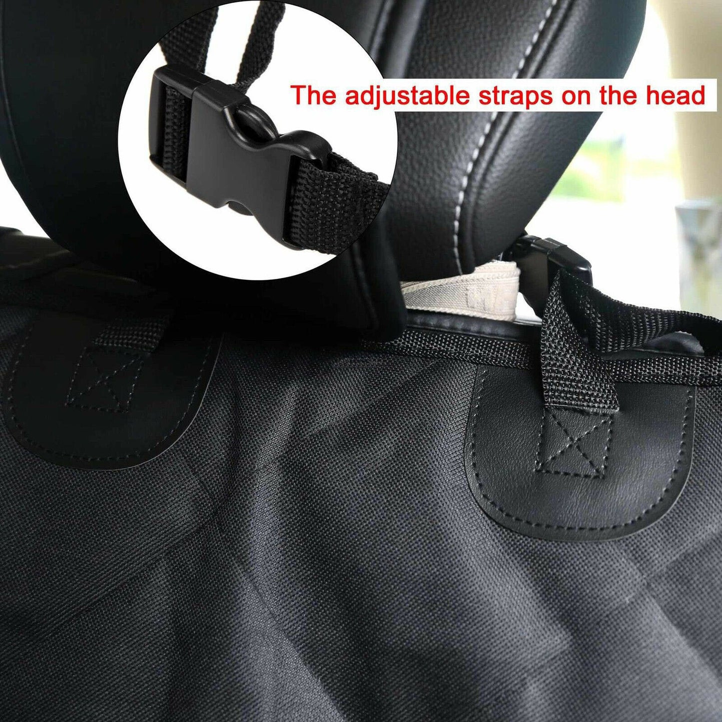 Waterproof car protective rear seat cover.