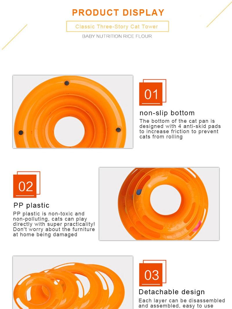 Interactive turntable cat training accessories - MB STORE