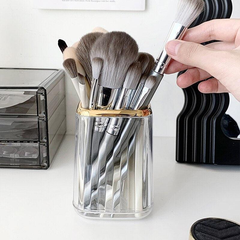 Luxury Makeup Organizers Desktop Cosmetic Brush Storage Box Office Pen Case Make Up Brushes Organizer Lipstick Sundries Holder - MB STORE