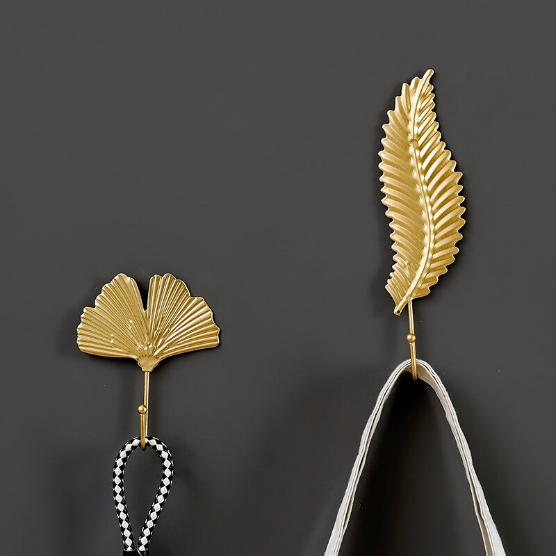 Nordic gold foil wall hook