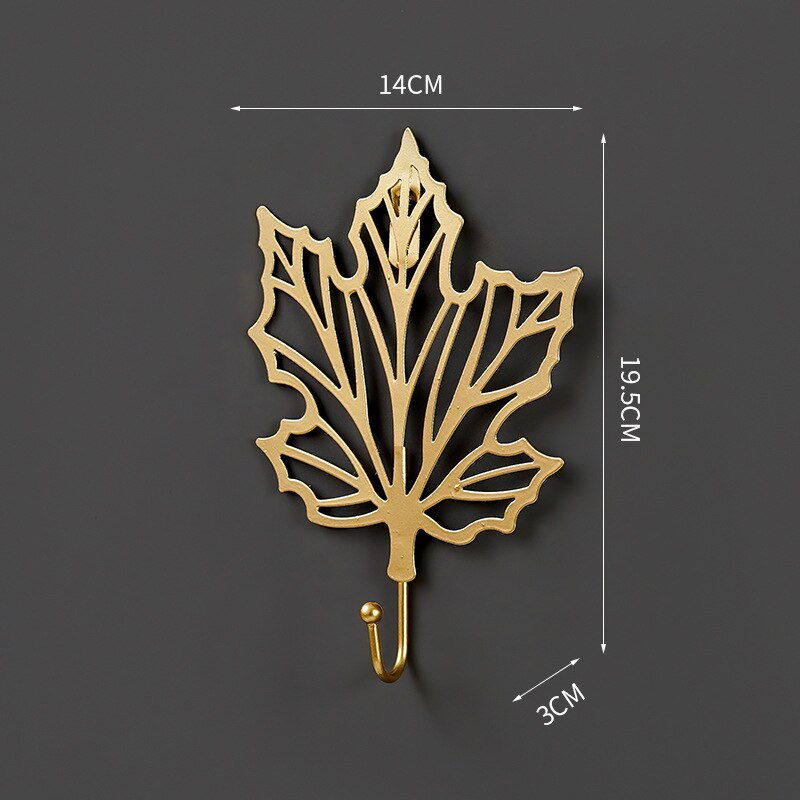 Nordic gold foil wall hook